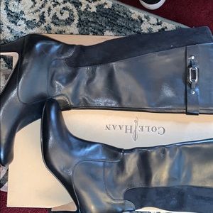 Cole Haan tall boot leather suede